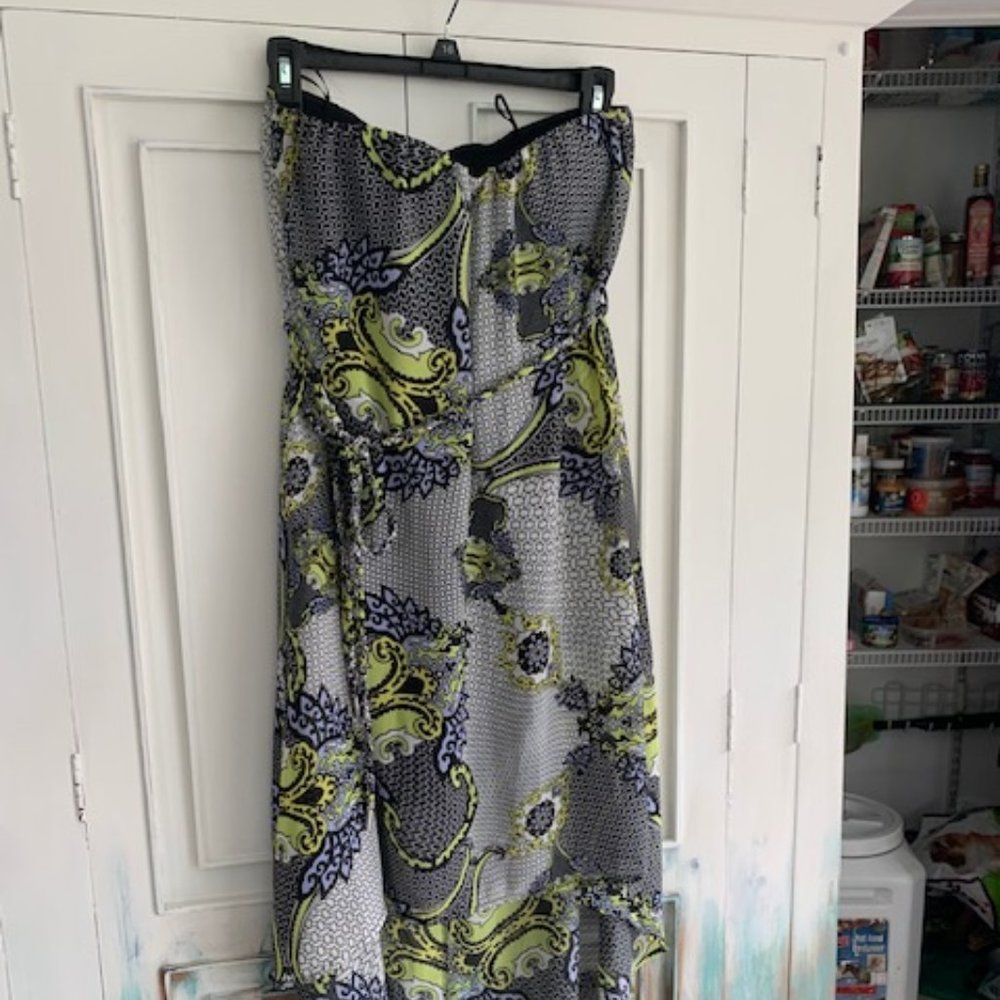 Double Zero Paisley print high low dress
